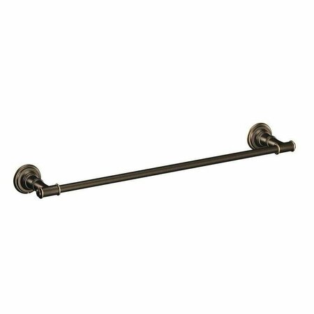 C S I DONNER Moen Towel Bar, 24 In L Rod, Stainless Steel, Mediterranean Bronze, Surface Mounting DN9124BRB